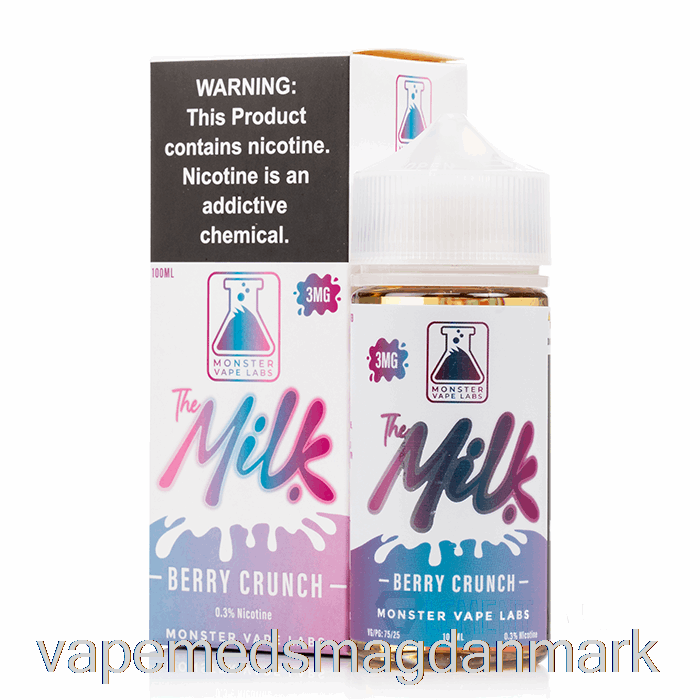 Vape Uden Nikotin Berry Crunch - Mælken - 100ml 3mg